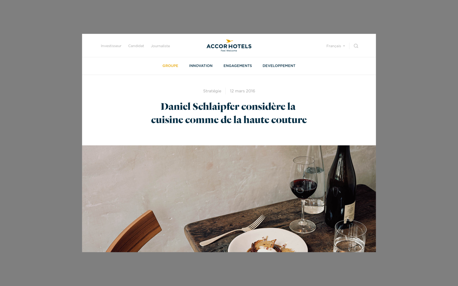 Accor Groupe - Publicis nurun - 2016