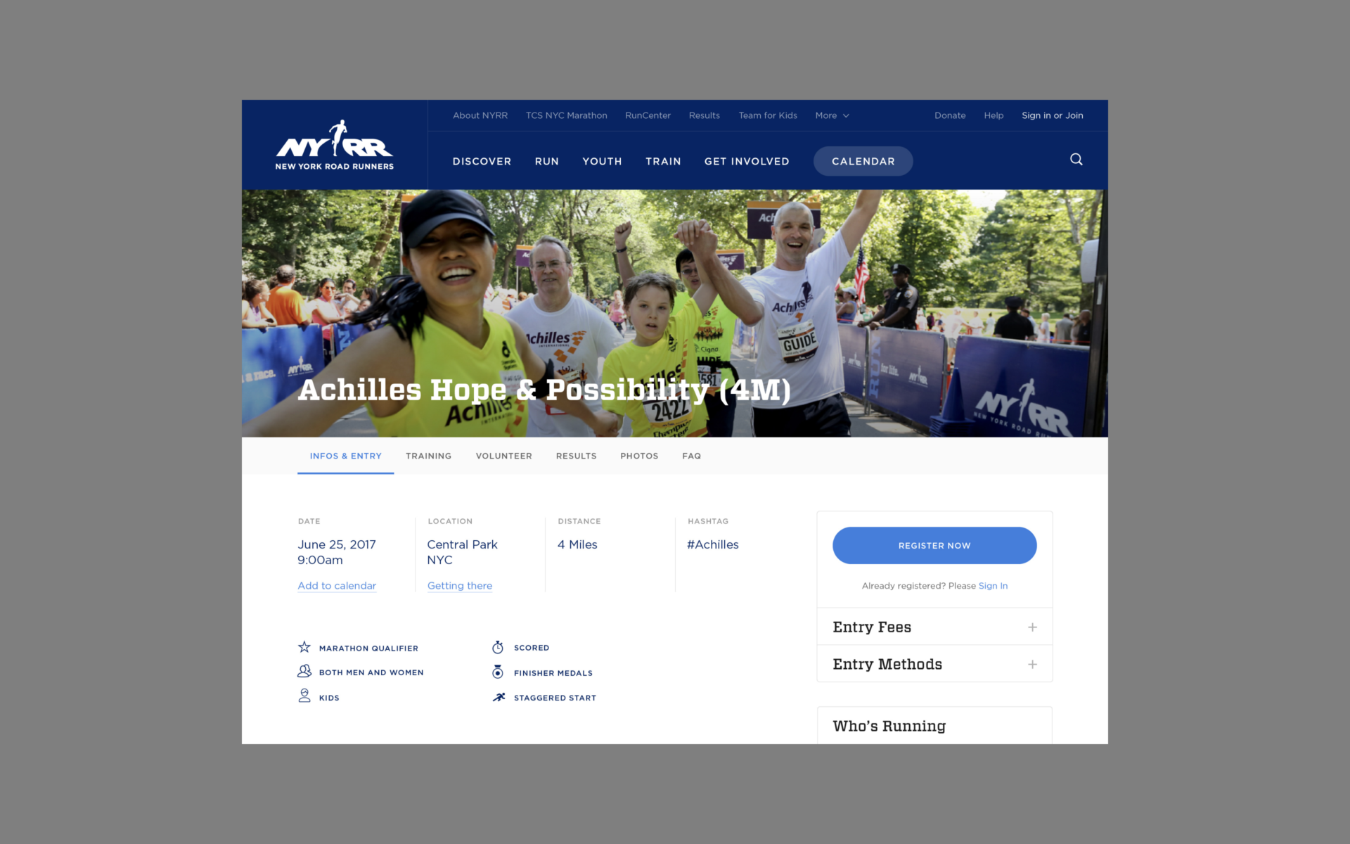 NYRR — AREA 17 — 2017