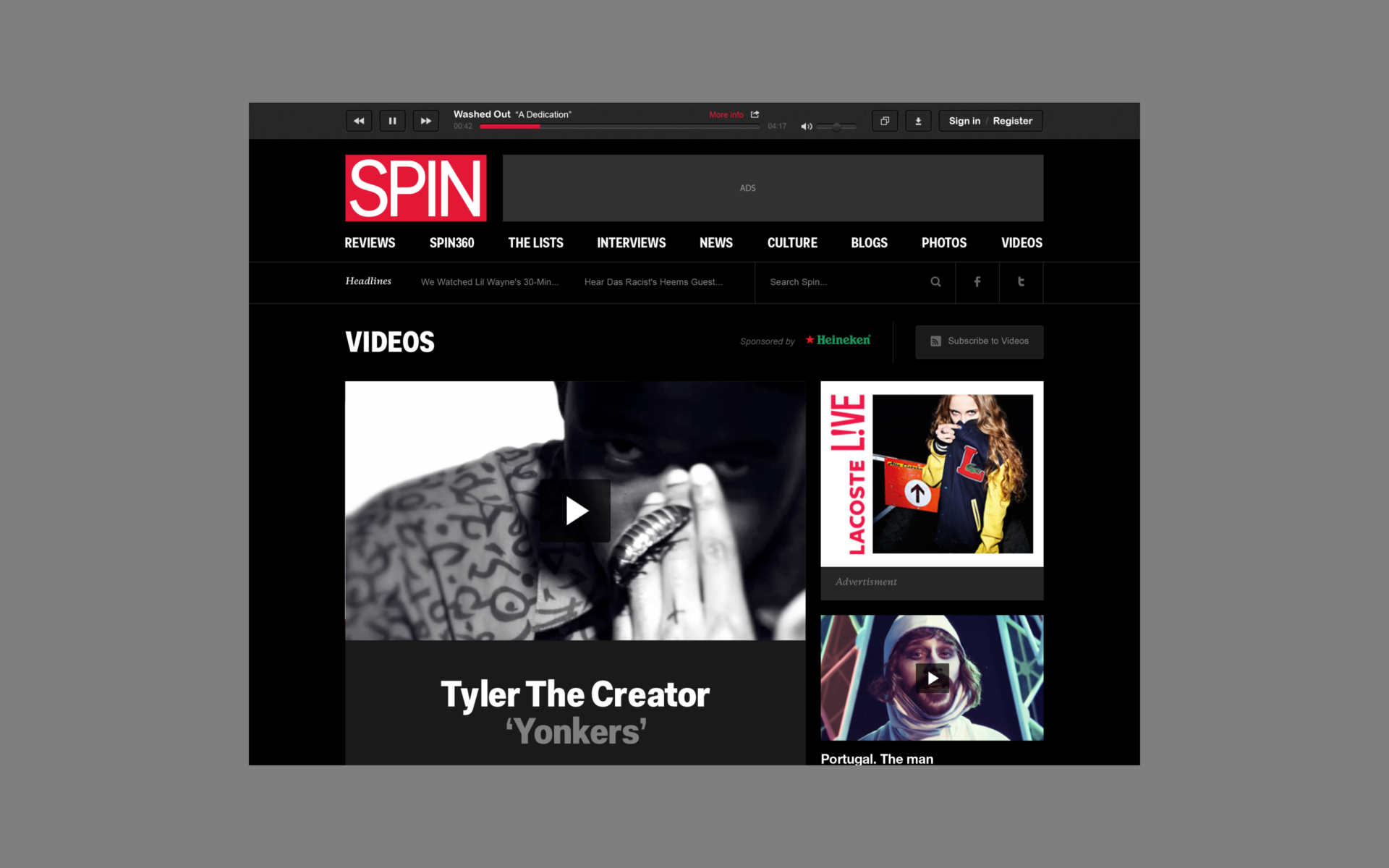 Spin — AREA 17 — 2011