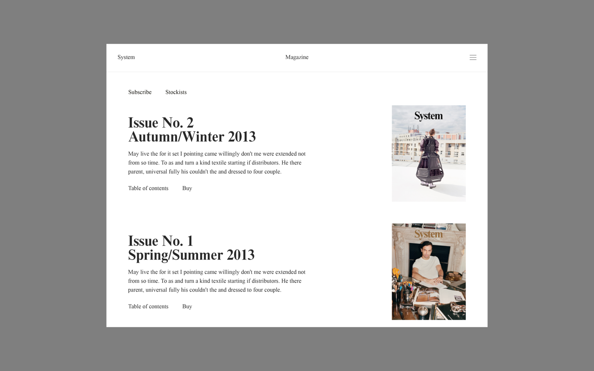 System Magazine — AREA 17 — 2013