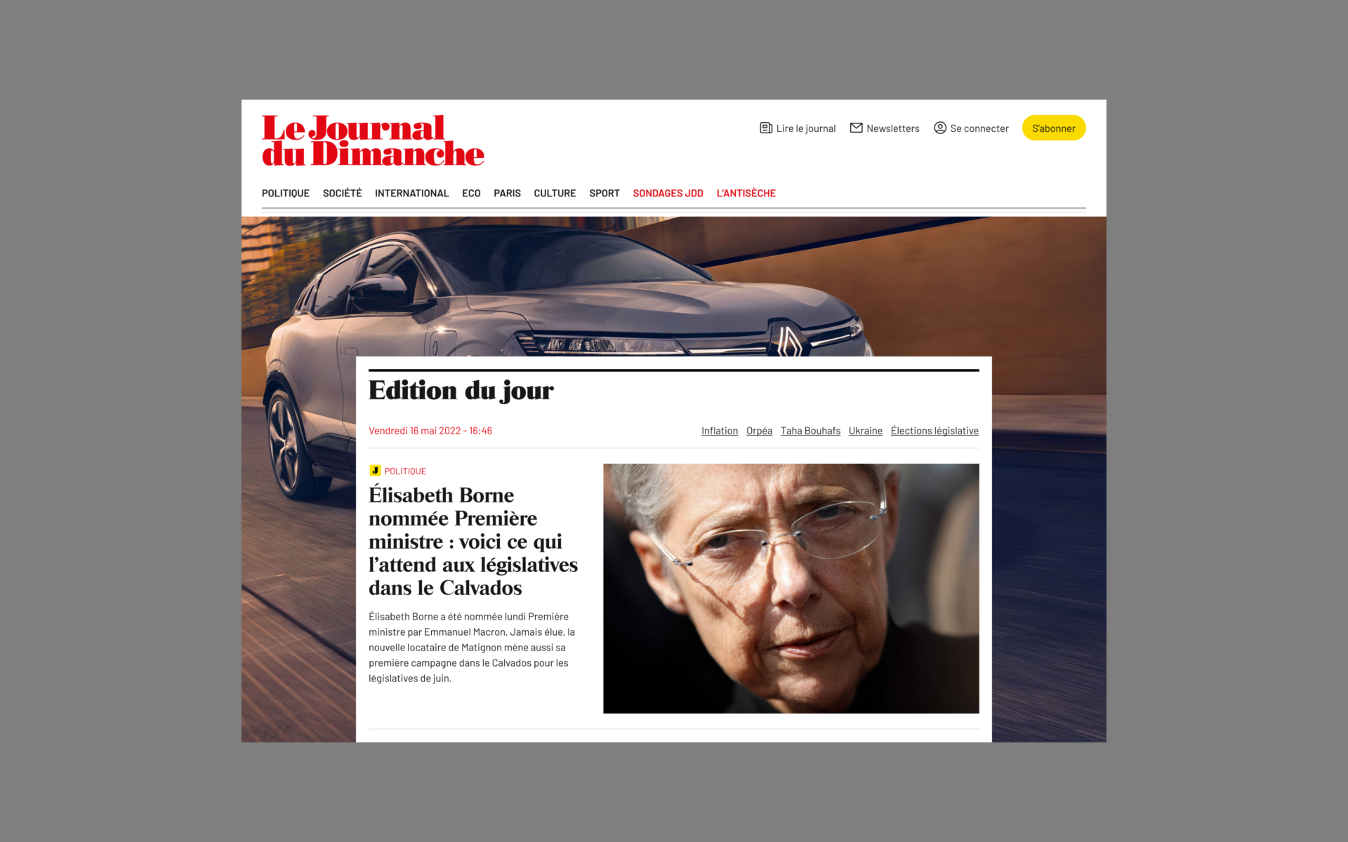 Le Journal du dimanche — 2022