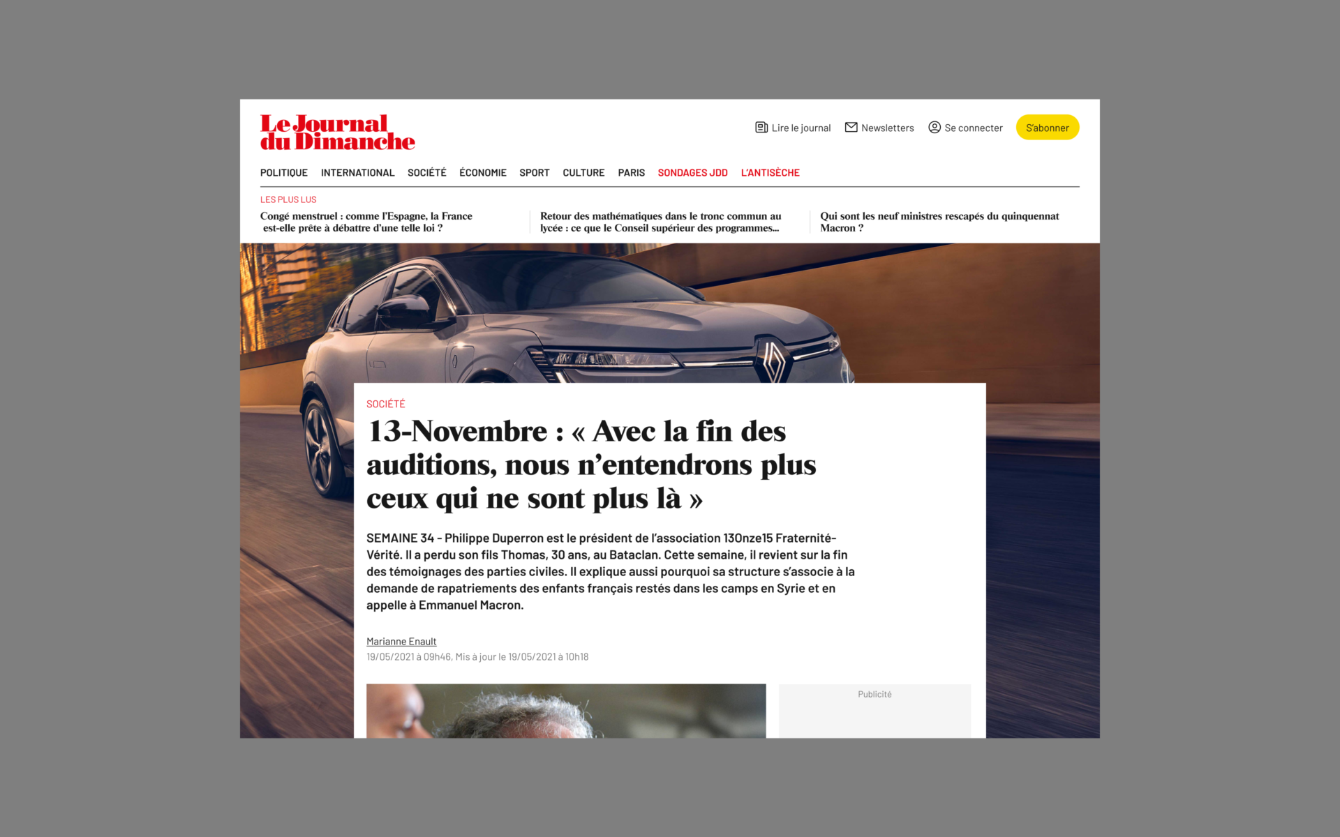 Le Journal du dimanche — 2022