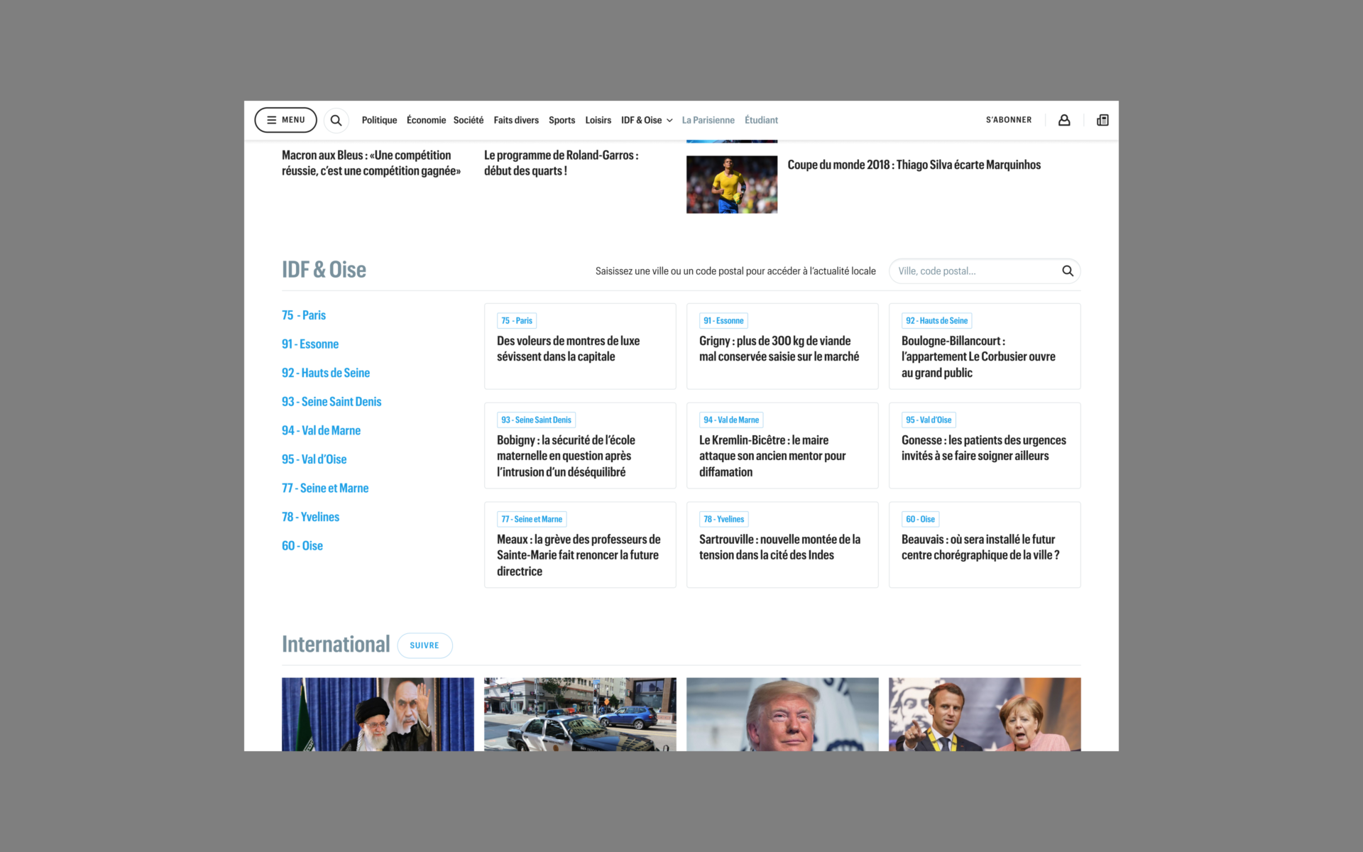 Le Parisien — AREA 17 — 2018
