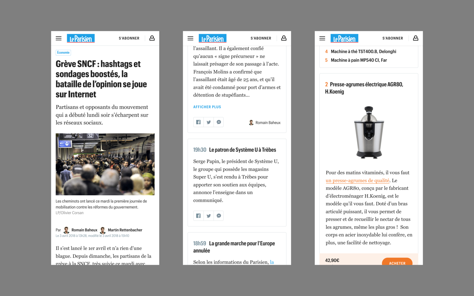 Le Parisien — AREA 17 — 2018
