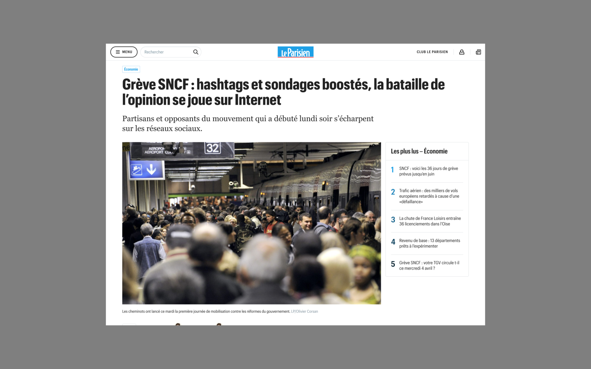 Le Parisien — AREA 17 — 2018