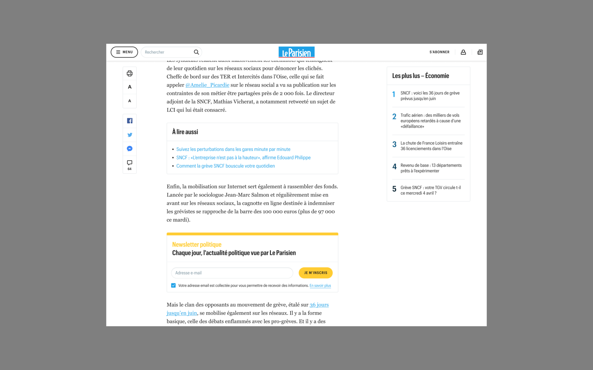 Le Parisien — AREA 17 — 2018