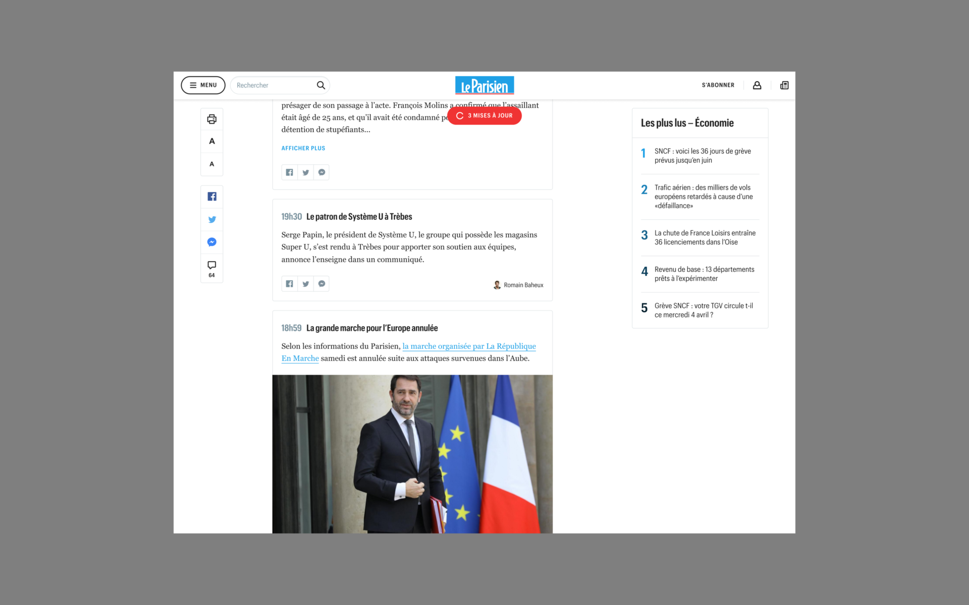 Le Parisien — AREA 17 — 2018