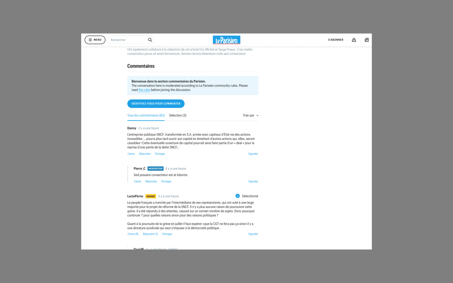 Le Parisien — AREA 17 — 2018