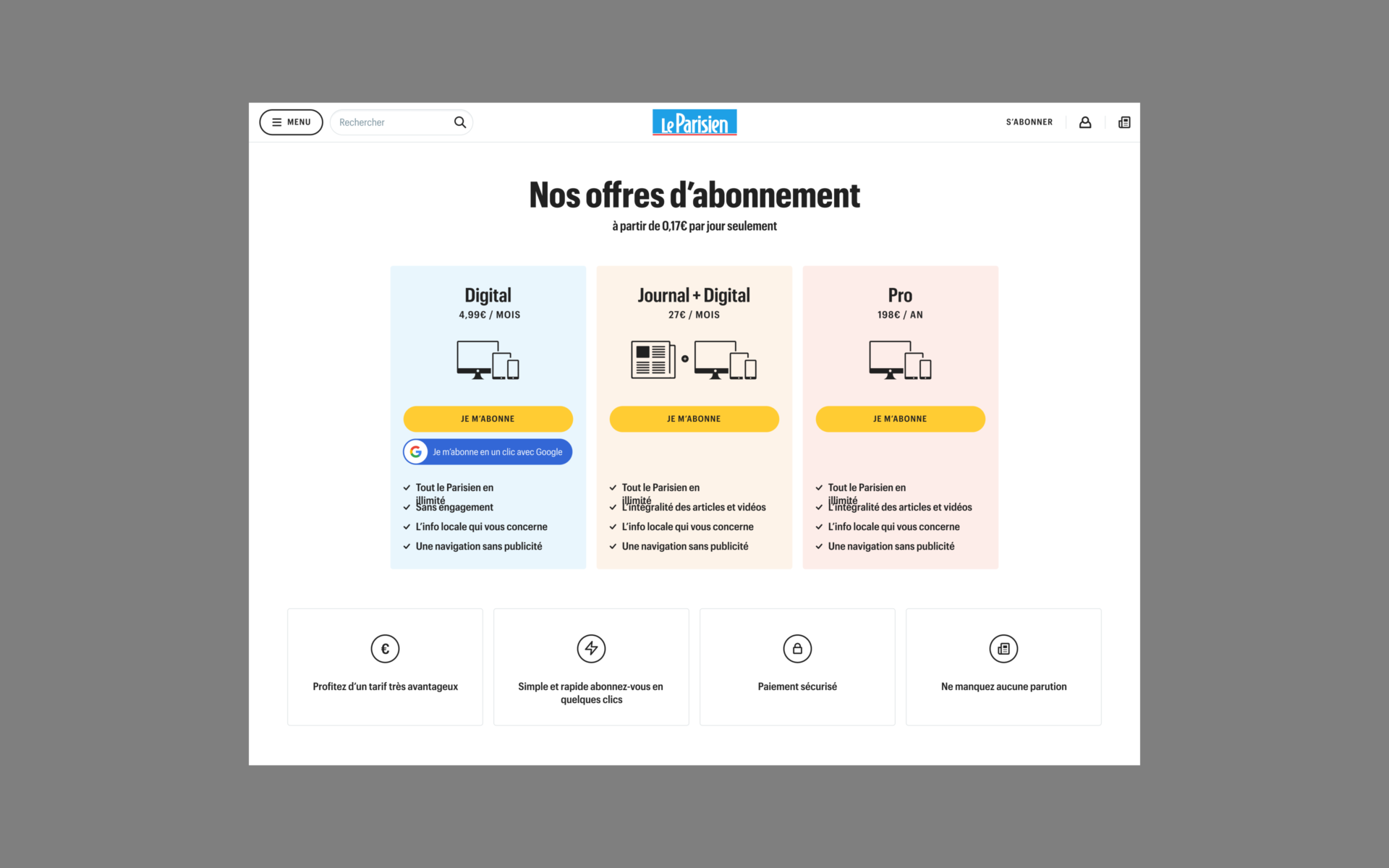 Le Parisien — AREA 17 — 2018