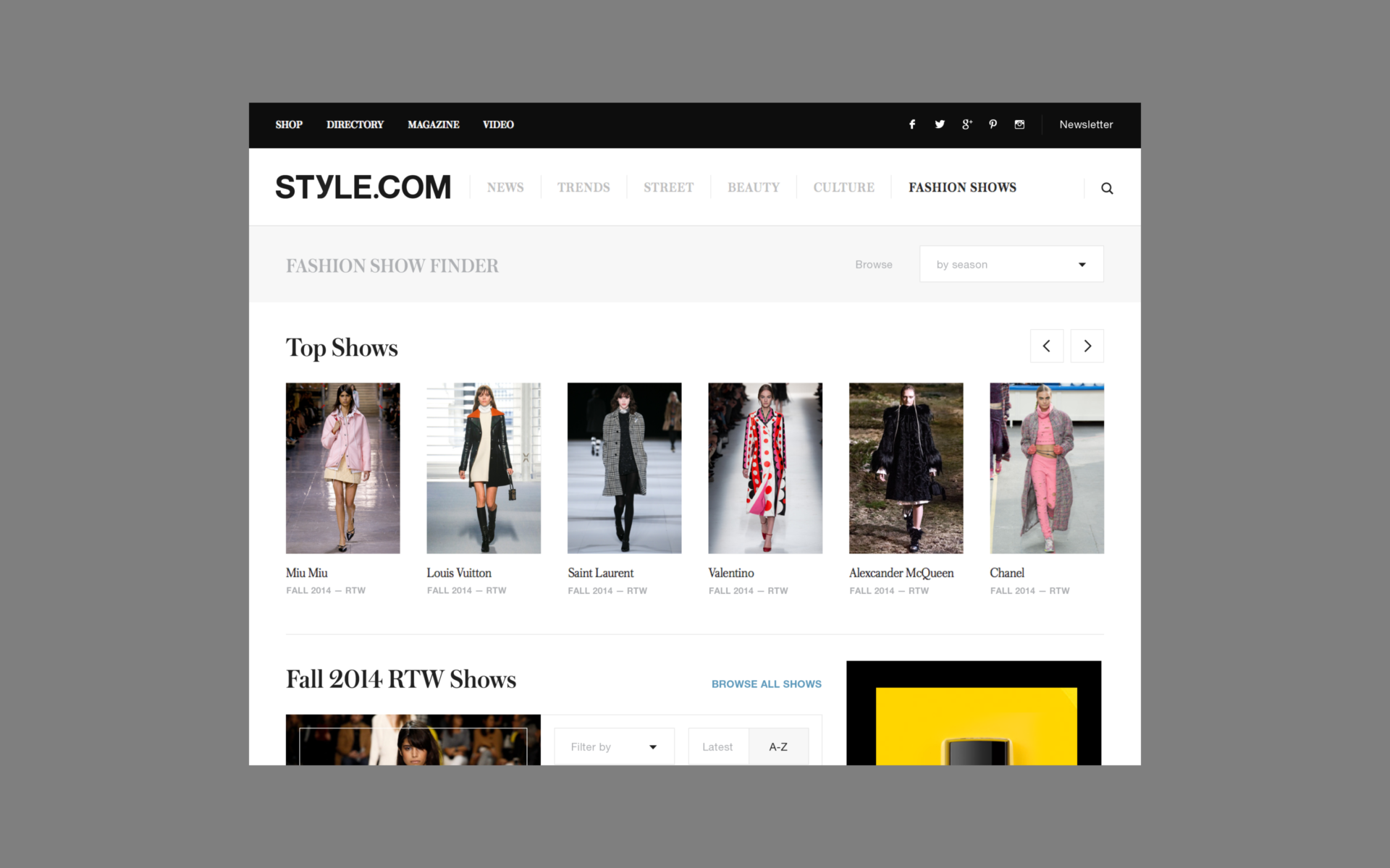 Style.com — AREA 17 — 2014